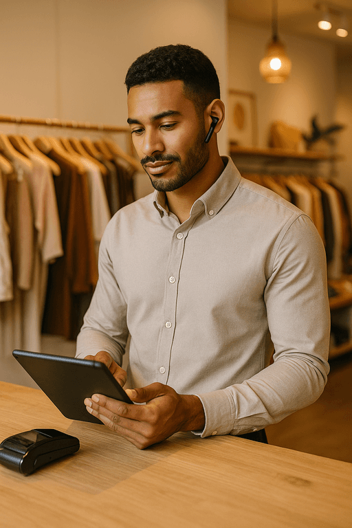 Business analyst working with data