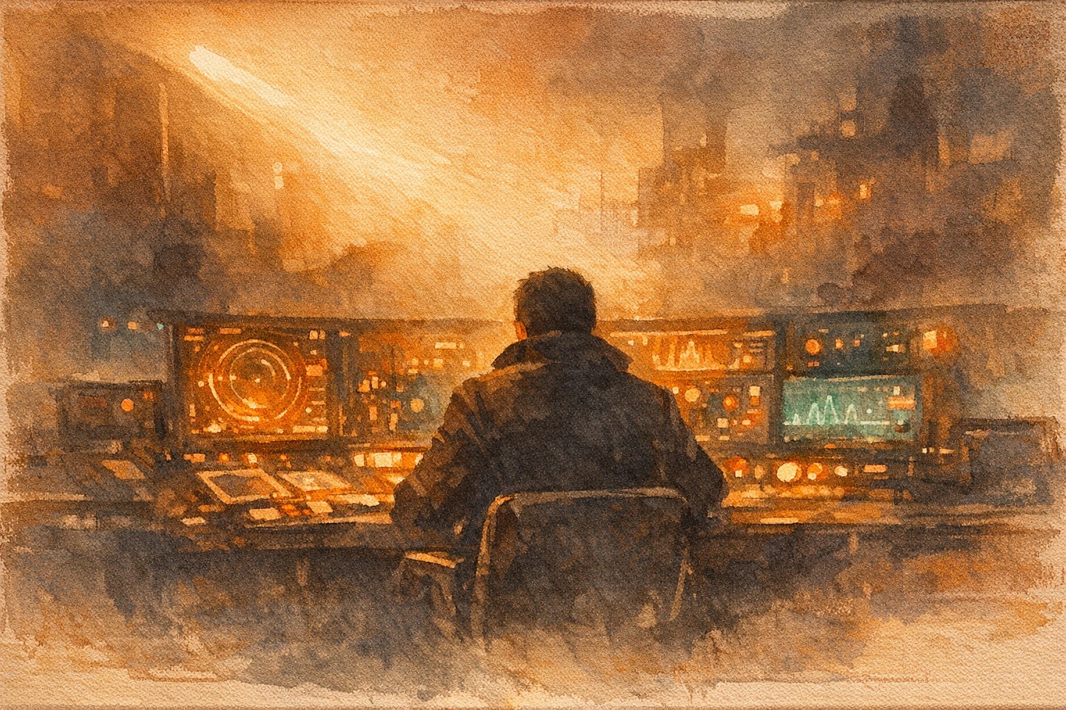 Engineering team reviewing real-time AI agent monitoring dashboards with metrics and conversation traces