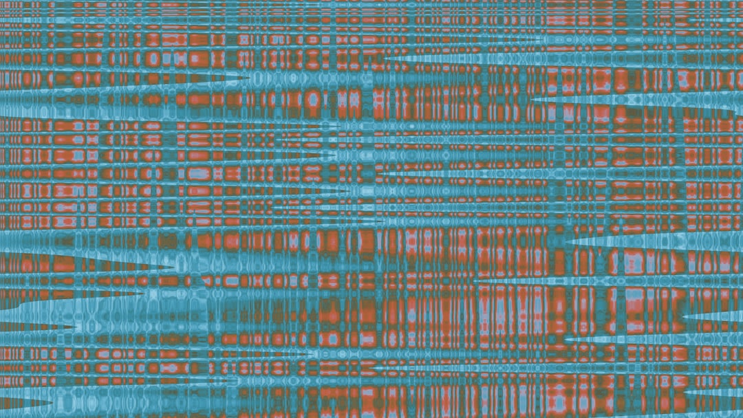Abstract blue and orange horizontal lines pattern - Photo by Logan Voss on Unsplash